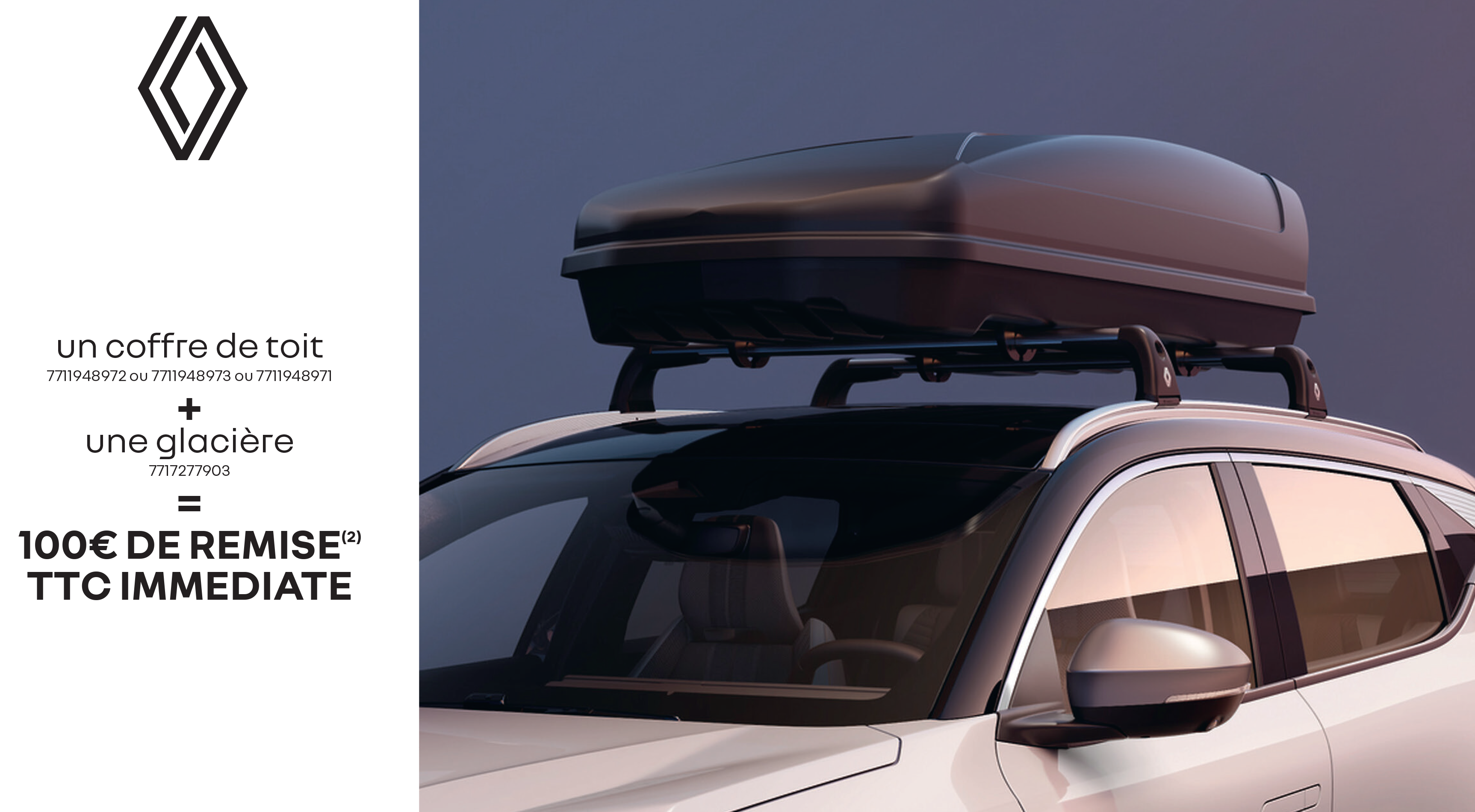 Un coffre de toit acheté = une glacière offerte 